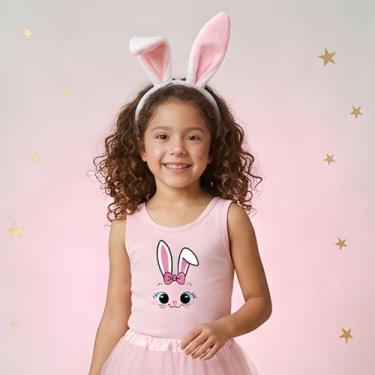 Imagem de Fantasia Infantil Body Coelho Pascoa Branco e Rosa - Magic Sky, Rosa, 