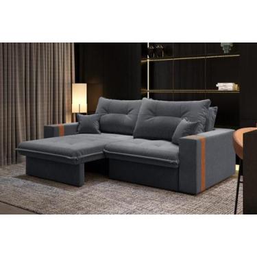 Imagem de Sofá-cama Retrátil Reclinável 3 Lugares Linho 2,00m Ipanema - CIALAR M