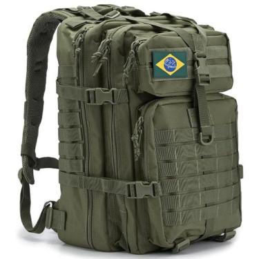 Imagem de Mochila Masculina Feminina Reforçada Impermeável Tática Militar 50L Vi