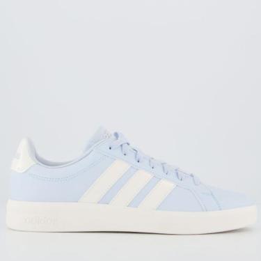 Imagem de Tênis Adidas Grand Court Base 3.0 Feminino Azul, 38