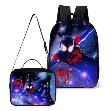Imagem de Kit Mochila E Lancheira Termica Escolar Tema Heroi Aranha - Use Nerd, 