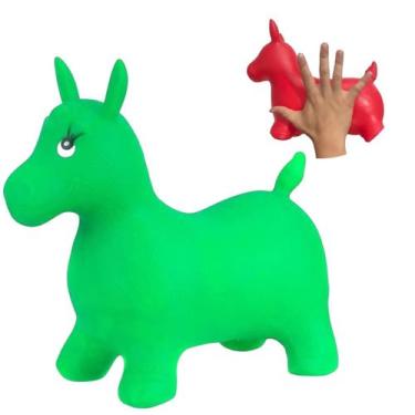 Imagem de Mini Cavalinho Upa Upa 30cm Infantil - Amacom, Verde