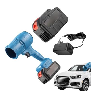 Imagem de Soprador De Ar Portátil,Assoprador de Ar Elétrico Portátil Recarregável - 19000 RPM Soprador de Folhas para Limpeza Doméstica em Exterior Interior Carro Acampamento Pátio Jardim Quintal