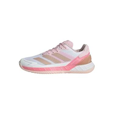 Imagem de Adidas Tênis feminino Defiant Speed 2, Branco/pérola cinza/rosa Bliss, 37