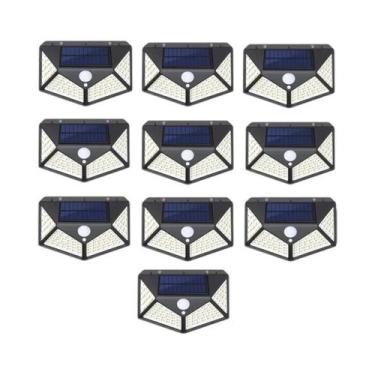 Imagem de 12 Luzes Solares de Parede com Sensor de Movimento - 100 LEDs - Ilumin