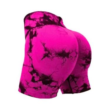 Imagem de Shorts de Yoga Cintura Alta para Fitness - Modelagem que Levanta o Bum