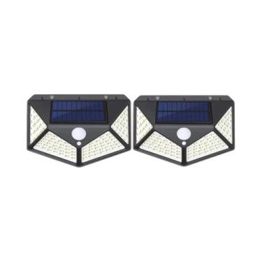 Imagem de 12 Luzes Solares de Parede com Sensor de Movimento - 100 LEDs - Ilumin