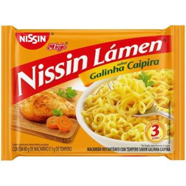 Imagem de Macarrão Instantâneo Sabor Galinha Caipira Nissin Lamém 85g