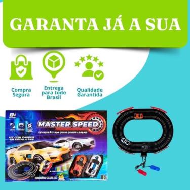 Imagem de Autorama Pista Elétrica Master Speed 2 Carrinhos Turbo - Vip Brinquedo