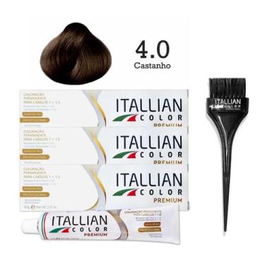 Imagem de 3 Unidades Coloração 4.0 Castanho  Itallian Color - Itallian Hairtech