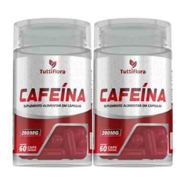 Imagem de Kit 2x Cafeína 200mg 60 Cápsulas Tuttiflora-Unissex