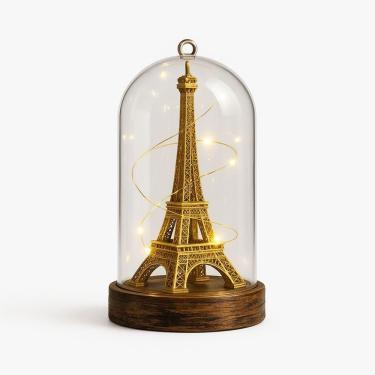 Imagem de Luminária de Mesa Torre Abajur Led Eiffel Mesa Paris Miniatura para Luz Noturna e Decor...