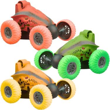 Imagem de Carro de Controle Remoto Crazy Car 360 Dino Max Speed com Movimentos em 360 Graus e Design Cabeça de Dinossauro Ark