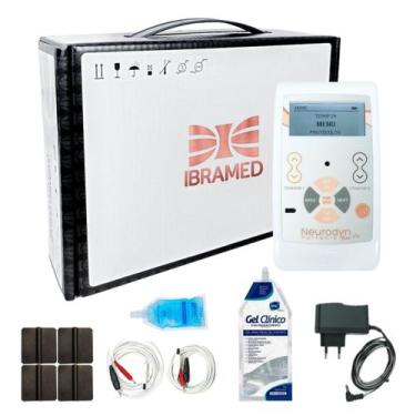 Imagem de Ibramed Neurodyn Portátil TENS FES 2 Canais: Eletroestimulador Home Ca