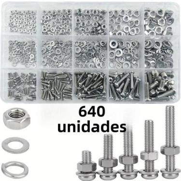 Imagem de Kit De Assortimento De Parafusos E Porcas Hexagonais M2 M2.5 M3 M4 M5,