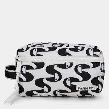 Imagem de Nécessaire Farm Casual Feminina, Branco, Preto, Único