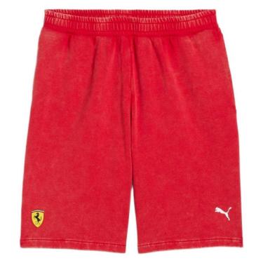 Imagem de Shorts Moletom Scuderia Ferrari Sportswear SW Vermelho Puma-Masculino