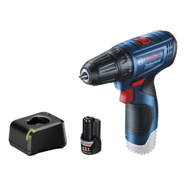 Imagem de Furadeira E Parafusadeira Pro 12v Bateria Carregador - Bosch Amarelo 12