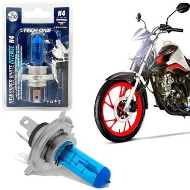 Imagem de Lâmpada Moto H4 Super Branca 8500k 35W 12V Titan/Fan 2026 - TechOne