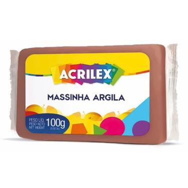 Imagem de Argilinha Massinha Argila 100g Terracota Acrilex