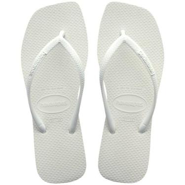 Imagem de Chinelo Feminino Havaianas Slim Square I, Branco, 41/42
