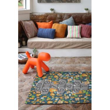Imagem de Tapete Infantil Brisa Amarelinha 100cm x 130cm - Kapazi Oficial - Cód.