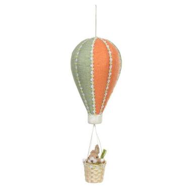 Imagem de Balão Com Cesto E Coelho Decoração Páscoa Para Pendurar 62Cm - Florart