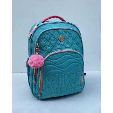 Imagem de Mochila Feminina Notebook KIKA Com Chaveiro KK24M27, Azul