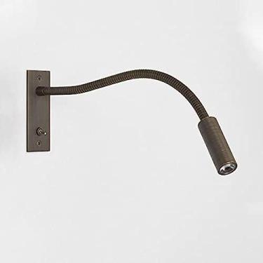 Imagem de Luz De Leitura De Cabeceira LED Flexível Para Montagem Na Parede Com Pescoço De Cisne, Arandela Embutida Com Fio Com Interruptor, Lâmpadas De Cabeceira Ajustáveis ​​luzes Noturnas Para Cama De Qua