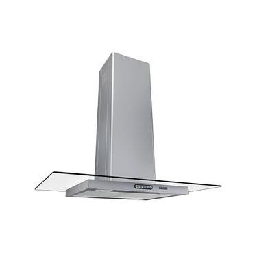 Imagem de Coifa de Ilha Nardelli Coifa Ilha 90cm Vidro Reto Inox com LED Exaustor Depurador 220V