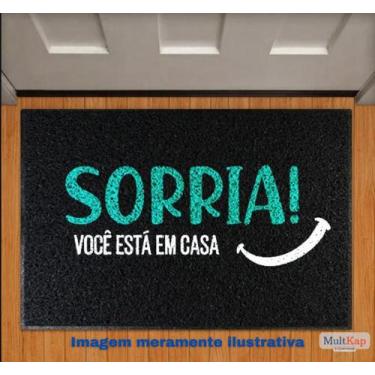 Imagem de Capacho 'Sorria você está em casa' king floor 60cmx40cm