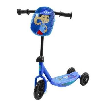 Imagem de Patinete Infantil 3 Rodas Masculino Mochila Unitoys 2-4 anos