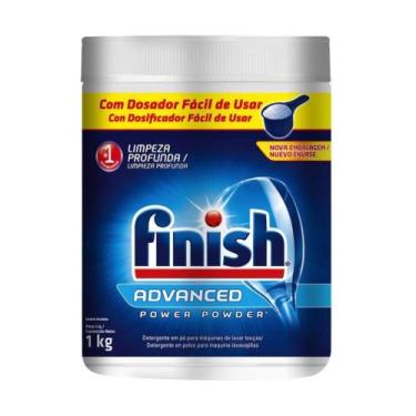 Imagem de Detergente em Pó Lava-Louças Finish  Power Powder - 1kg, Original, 1