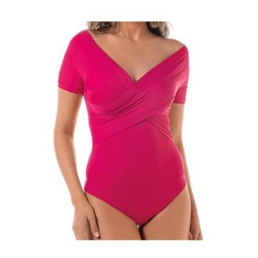 Imagem de Body Feminino Marilyn DeMillus 098227, Framboesa, 42