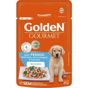 Imagem de Ração Úmida Golden Gourmet para Cães Filhotes Sabor Frango 85g