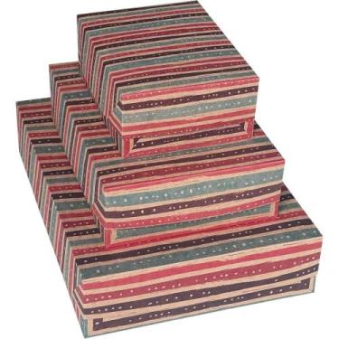 Imagem de Caixa para Presente com Tampa KRAFT Pequena 14,5 X 19 X 7,5 Decorada S