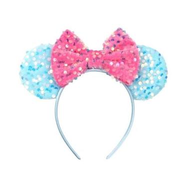 Imagem de Faixa De Cabelo De Veludo Mickey Mouse Para Mulheres E Crianças, Acess