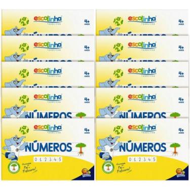 Imagem de Livro Caligrafia Escolinha Sistema UV Números 3 Pacote com 05 - Todoli