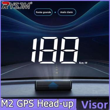 Imagem de HUD Universal Para Carro M2 Com GPS, Velocímetro KM/H, Plug And Play U
