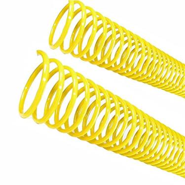 Imagem de Espiral para Encadernação Amarelo 20 mm para 120 folhas 70un