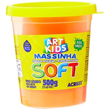 Imagem de Acrilex Soft Massa de Modelar, Laranja, 500 g