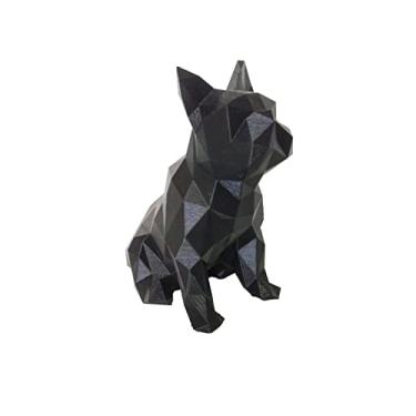 Imagem de Bulldog Francês Sentado Decorativo - 20 Cm Altura -Toque 3D Cor: Preto