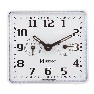 Imagem de Relógio Despertador a Cordas Branco Original Herweg