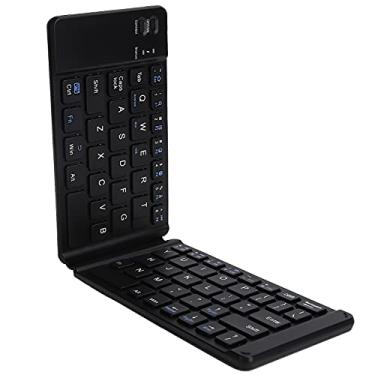 Imagem de Teclado Bluetooth dobrável, teclado sem fio recarregável ergonômico portátil, 67 teclas, para computador laptop, para jogos de escritório