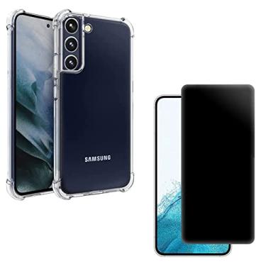 Imagem de Kit Capa Anti Impacto e Película Privativa Compatível Samsung S22 Plus