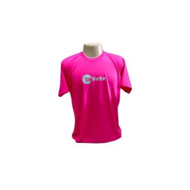 Imagem de Camiseta Basica Pink Com Fps 20 - Sunworker
