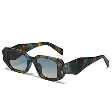 Imagem de Óculos de sol femininos quadrados fashion elegantes óculos de sol de foto de rua óculos de sol poligonais versáteis, 2, tamanho único