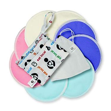 Imagem de Melhores almofadas de amamentação de bambu orgânico | laváveis, supermacias e hipoalergênicas | Pacote exclusivo com 12 pacotes com proteção diurna e noturna em uma caixa + bolsa de roupa + bolsa de transporte com bolsos à prova d'água