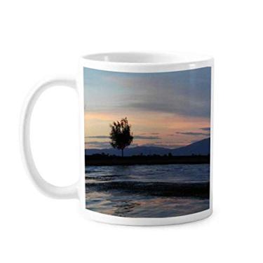 Imagem de Sunset Beach Fotografia Art Deco Presente Moda Caneca Cerâmica Café Porcelana Utensílios de Mesa