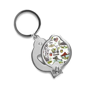 Imagem de Cortador de unhas Spring Liberty White House USA grafite tesoura de aço inoxidável